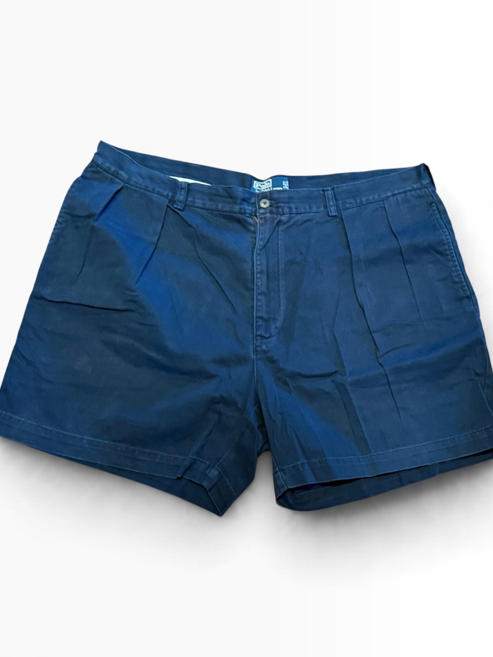 Polo Ralph Lauren Andrew Men’s 42 Pleated Navy Blue Cotton Shorts